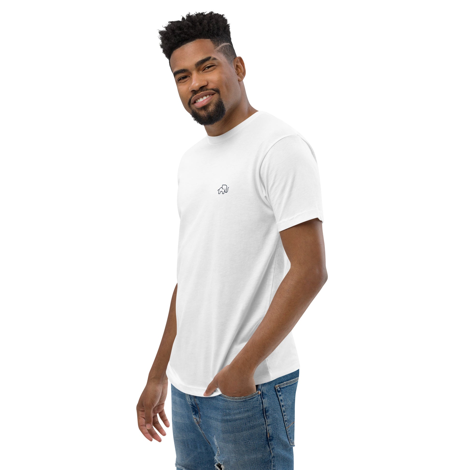 Short Sleeve White Elefante T-shirt